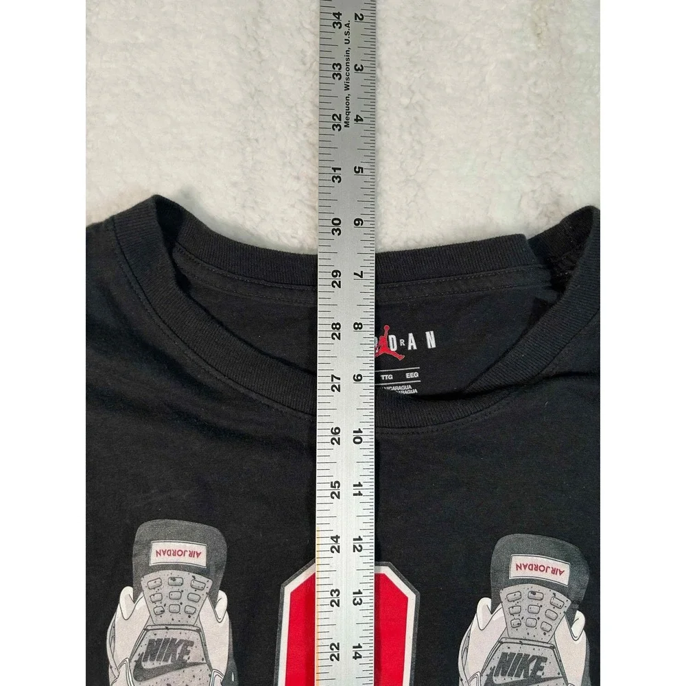 Jordan Mens Atlanta IV Graphic T-Shirt Black XXL Short Sleeve AJ4 Sneaker Tee